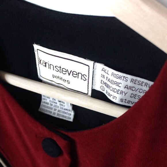 Vintage Karin Stevens Petites Cropped Jacket S12 - Picture 4 of 8